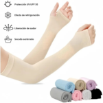 Manguitos protección UV, refrigeración y secado rápido.