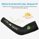 Manguitos trail running X-TIGER UV efecto frío antideslizantes - Imagen 5