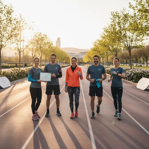 Grupo de personas corriendo al aire libre