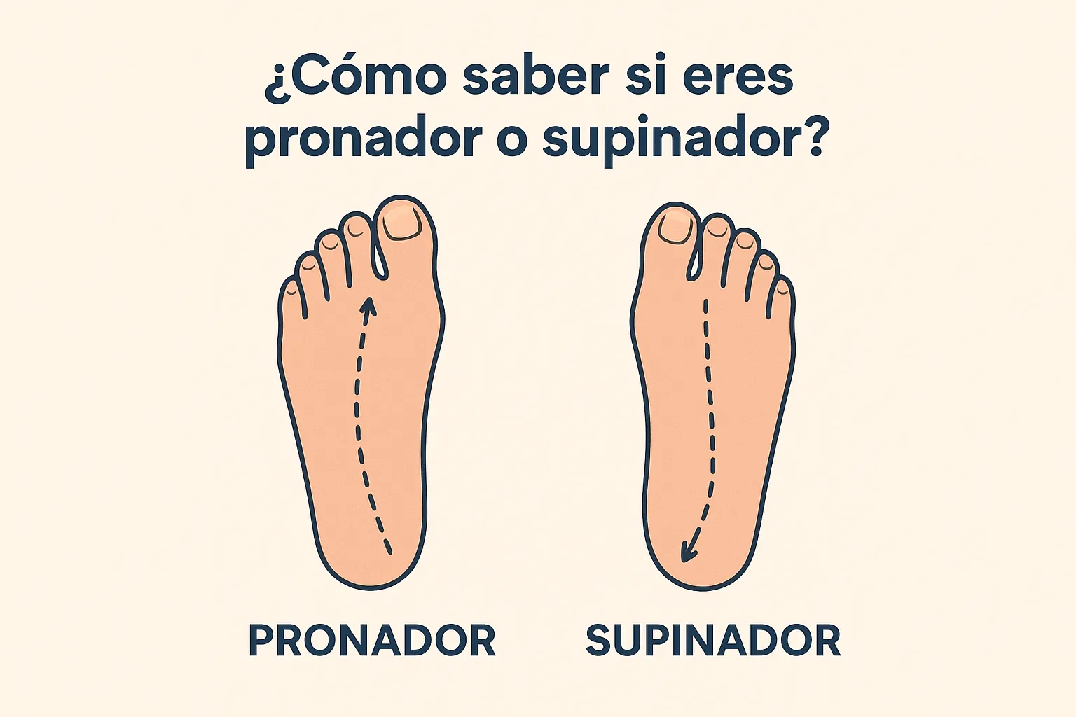 ¿Cómo saber si eres pronador o supinador?
