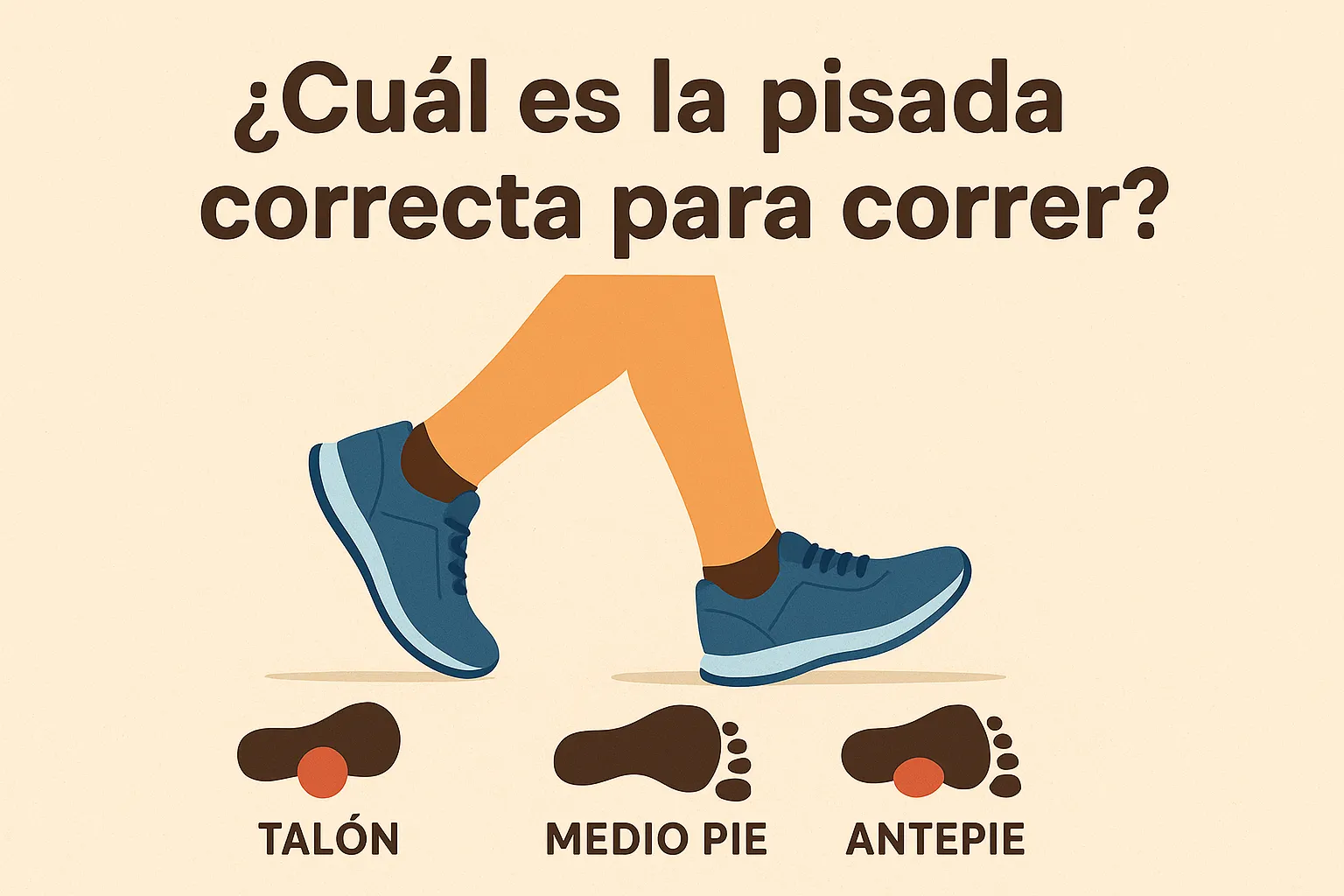 ¿Cuál es la pisada correcta para correr?