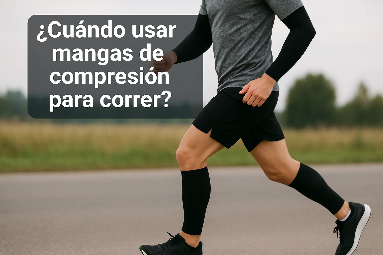 ¿Cuándo usar mangas de compresión para correr?