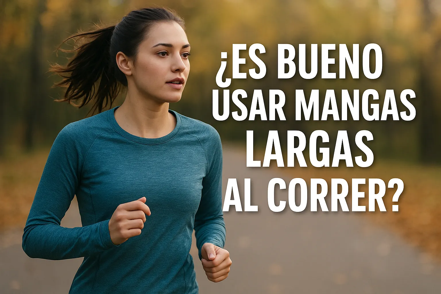¿Es bueno usar mangas largas al correr?