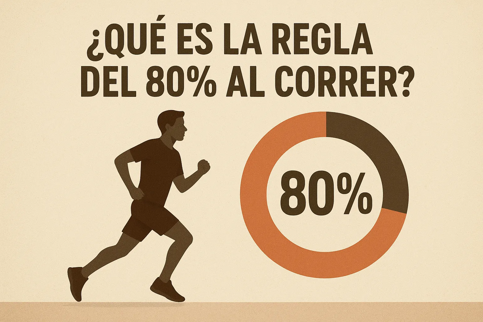 ¿Qué es la regla del 80% al correr?