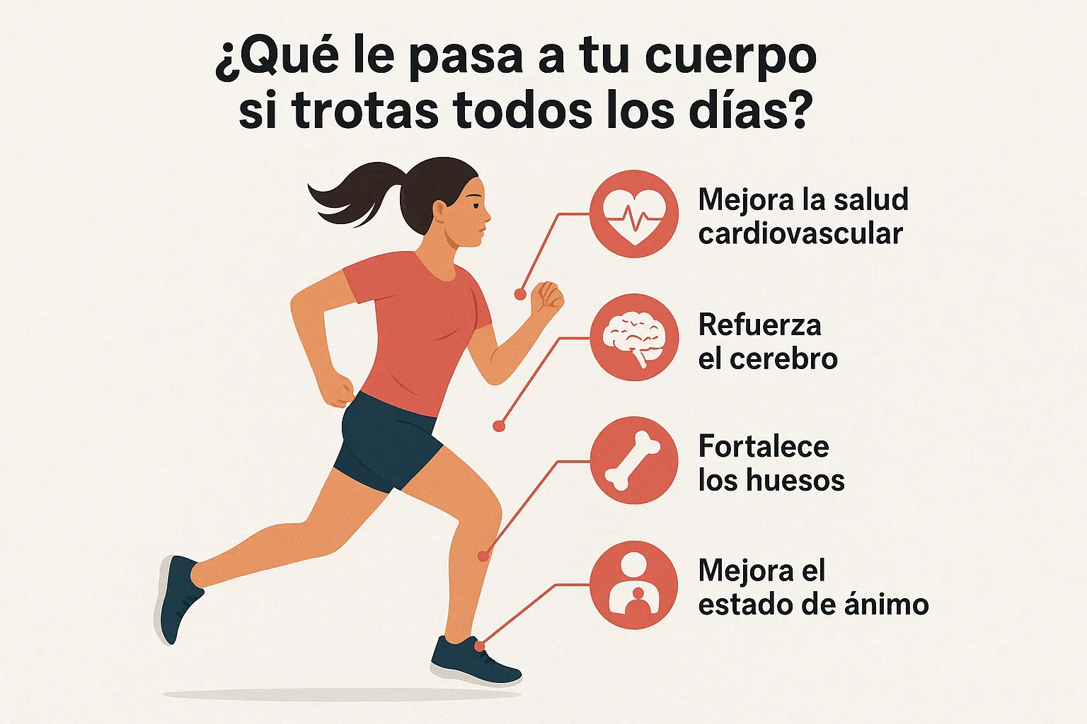 ¿Qué le pasa a tu cuerpo si trotas todos los días?