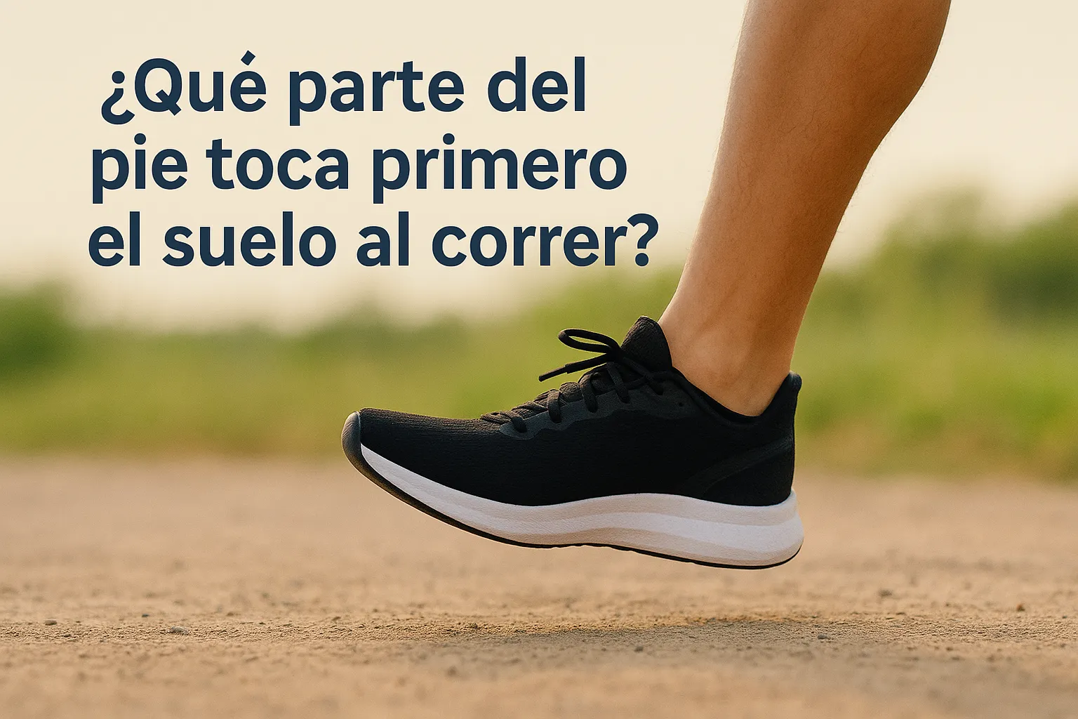 ¿Qué parte del pie toca primero el suelo al correr?